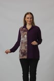 2320 LEOPAR DESENLİ ŞİFON GÖMLEK