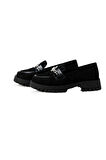 Brenda Bej Leopar Desenli Loafer