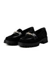 Brenda Bej Leopar Desenli Loafer