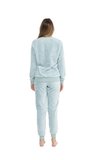 U.S. Polo Assn. Kadın Uzun Kollu Yuvarlak Yaka Pijama Takımı S25080