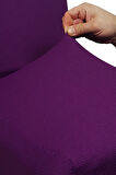 Spandex Mikro Petek Kumaş Likralı Lastikli Tüylenmez 6'lı Sandalye Kılıfı Kaliteli Sandalye Örtüsü - MÜRDÜM