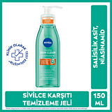 NIVEA Derma Skin Clear Sivilce Karşıtı Yüz Temizleme Jeli 150ml X 5 ADET