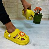 Da-Ye 1001 P Sarı Önü Kapalı Yumuşacık Kaydırmaz Sandalet & Terlik