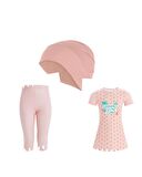 Maresiva 8133 Pembe Raddy Kısa Kol Çocuk Tesettür Mayo