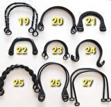 Bambu görünümlü plastik çanta sapı siyah renk A2