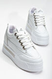 Granes Kadın Beyaz Gizli Topuk Sneaker