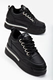 Granes Kadın Siyah Gizli Topuk Sneaker