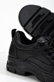 Peqas Siyah Kadın Sneaker Günlük Ayakkabı  
