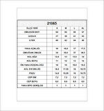 Pis V Yaka Penye Kompakt Likralı Kısa Kol Cepli Basic T-Shirt 21065 LACİVERT