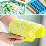 Evyora® 160'lı Mini Küp Şekilli Silikon Buzluk, Sunum Buzluk