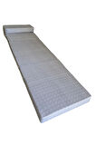 Tek Kişilik Katlanır Koltuk Katlanır Yatak Kanepe Yer Yatağı Tek Kişilik GRİ-65x160x10 CM
