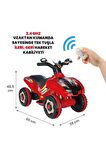 Kumandalı Akülü Araba 6 Volt 2-4 Yaş Kırmızı