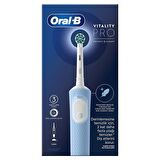 Oral-B Vitality Pro Mavi Elektrikli Diş Fırçası, 1 Diş Fırçası Başlığı, Braun Tasarımı
