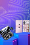 Dijital Göstergeli Powerbank Bluetooth Kulaklık ve Yeni Nesil Amoled Ekran Akıllı Saat - Lisinya