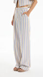 ÇİZGİLİ KETEN PANTOLON