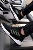 Erkek Sneaker Ayakkabı Boost Desenli Ortopedik Fileli Triko Hafif Taban Sneaker Günlük Yürüyüş Spor Ayakkabı