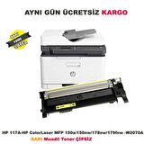 HP 117A-W2072A Sarı Çipsiz Muadil Toner-150A-150NW-178NW-179FNW