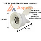 Kuis Koku Önleyici Çekvalfli Adaptör ContaØ50 Lavabo & Eviye Gideri için