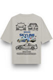 Nissan Skyline Oversize Tshirt Siyah Unisex