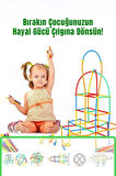Bamboo Pipet Çubukı Zeka Hayal Gücü Geliştirici Ve Egitici 600 Parça Eğitici Oyuncak Toys