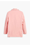 pembe  pamuk blazer ceket kadın