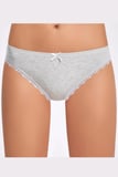 İlke Melanjlı Dantelli Bikini Külot