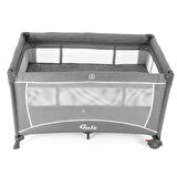 Gulz Raftel Oyun Parkı Bebek Beşik 70x120 Cm + YATAKLI Light Grey