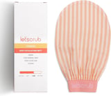 Let'scrub Premium Ekru Zebra Banyo Duş Kesesi Peeling Eldiveni%100 Floş Ipek Normal Ciltler Için
