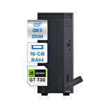 Asus Expertcenter P500MV Intel Core İ5-13420H 16GB Ddr5 1tb SSD WIN11HOME 4GB/GT730 Minitower Masaüstübilgisayar WD5136216512B0DH03+ZETTAUSBBELLEK