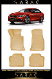 Bmw 3 Serisi F30 2014 Model Bej Araca Özel 3d Havuzlu Paspas