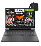 Hp Victus W16-S1018NT Amd Ryzen 7-8845HS Aı 96GB Ddr5 4tb SSD 8gb/ RTX4060 WINDOWS11PRO 16.1" 144 Hz Fhd IPS Taşınabilir Bilgisayar VİCTUSA1YU5EA60+WEBLEGELSINÇANTA