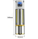 Ultra Parlak 6 Farklı Mod Ayarlı Type-C Şarjlı Çok Fonksiyonlu Kamp Feneri - Sarı Kırmızı Beyaz Led