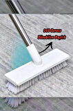 360° Döner Başlıklı Temizlik Fırçası Sert Uçlu Çekpaslı Çok Fonksiyonlu Banyo & Zemin Temizlik Fırça