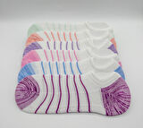 CİHO SOCKS 12 Çift KADIN File Örgülü Sneaker Çorap