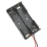 Powermaster IC-233A Plastik Siyah AA 2'li Pil Yuvası (5 Adet)