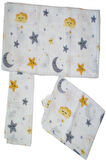 More Home Müslin Bezi Set 5 Parça  % 100 pamuklu Yıldılı Kalpli