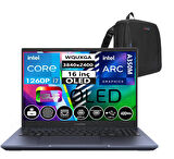 Asus Expertbook B5602CBN-I71260165 Intel Core I7 1260P 24GB Ddr5 512GB SSD 16" OLED 4gb ARCA350M WINDOWS11PRO Taşınabilir Bilgisayar 090NX05K1-M00L0029+WEBLEGELSINÇANTA