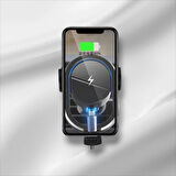 15W Magsafe iPhone 11-12-13-14-15 Pro-Pro Max Uyumlu Magnetic Wireless Universal Araç Telefon Tutucu