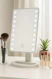 Led Işıklı Makyaj Aynası Dokunmatik 3 Işık Modlu Ayarlanabilir Oynar Başlıklı Masa Üstü Ayna Beyaz Işık Gün Işığı Sıcak Işık
