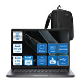 Dell Pro 14 PC14250  Intel Core 7 250U 96GB Ddr5 2tb SSD 14 Fhd+ IPS (1920X1200) 300 Nits Freedos Taşınabilir Bilgisayar. PC14250C7325F29+ZETTAÇANTA