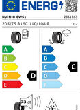 205/75R16C 110/108R WINTER PORTRAN CW51 KUMHO