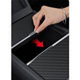 TESLA MODEL Y JUNİPER/MODEL 3 HIGHLAND Orta Konsol Koruyucu Karbon Fiber Görünümlü Kaplama