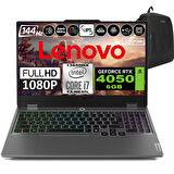 Lenovo Loq 15IRX9 Intel Core I7 13650HX Ddr5 16GB 1tb SSD Rtx 4050 6gb 300NITS 15.6" 144Hz Fhd Windows 11 Home Taşınabilir Bilgisayar 83DV00G7TRH02 + Zetta Çanta