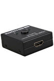 Hdmi Bi-direction Switch 2 Port Çift Yönlü Hdmi Switch Splitter Ekran Monitör Çoklayıcı Çoğaltıcı Bidirection