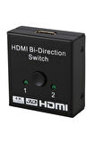 Hdmi Bi-direction Switch 2 Port Çift Yönlü Hdmi Switch Splitter Ekran Monitör Çoklayıcı Çoğaltıcı Bidirection