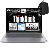 Lenovo Thinkbook 14 GEN6 İntel Core i7 13700H 32GB DDR5 512GB SSD Iris® Xe Graphics Windows 11 Pro 14" WUXGA 300Nit Taşınabilir Bilgisayar 21KG004NTRP04 + Weblegelsin Çanta