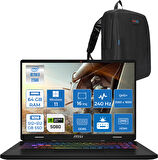 Msı Crosshaır 16 Hx Aı D2XWFKG-093TR Intel Core Ultra 9-275HX Aı 64GB 512GB SSD+512GB SSD 8GB/RTX5060 115W 16 Inç 2k QHD+2560 x 1600 240Hz WINDOWS11PRO Gaming Laptop Z093TRP26+ZETTAÇANTA
