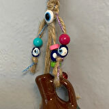 Uretti - Havva 2741 - El Yapımı Ebruli Desenli 44 cm Minyatür Testi Duvar Süsü