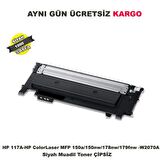 HP 117A-W2070A Siyah Çipsiz Muadil Toner-150A-150NW-178NW-179FNW