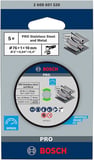 Professional Accessories 5 adet kesme diski (Inox uzmanı, 10 mm yuvalı açılı taşlama makinesi için aksesuar)